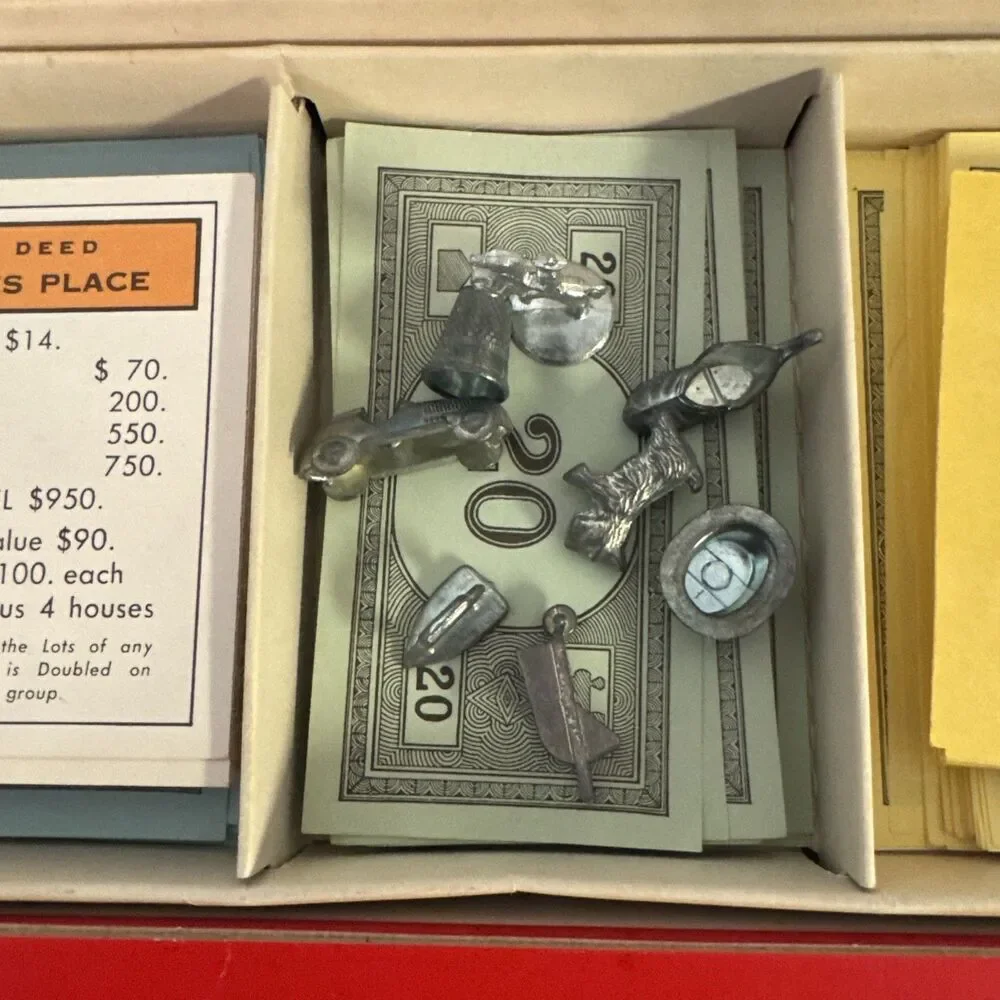 Vintage 1961 Monopoly Board Game COMPLETE Original Classic Long Box Parker Bros